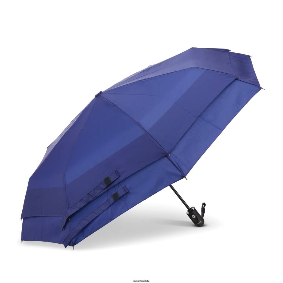 Clearance Windguard Auto Open/Close Umbrella New Blue Samsonite Unisex Accessories VHVX633
